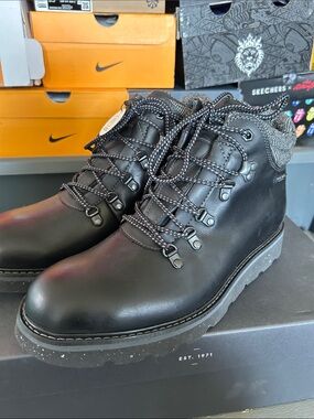 Men's Black Leather Boots